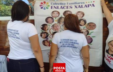 Bordan muñecos sanadores con la imagen de desaparecidos en Veracruz