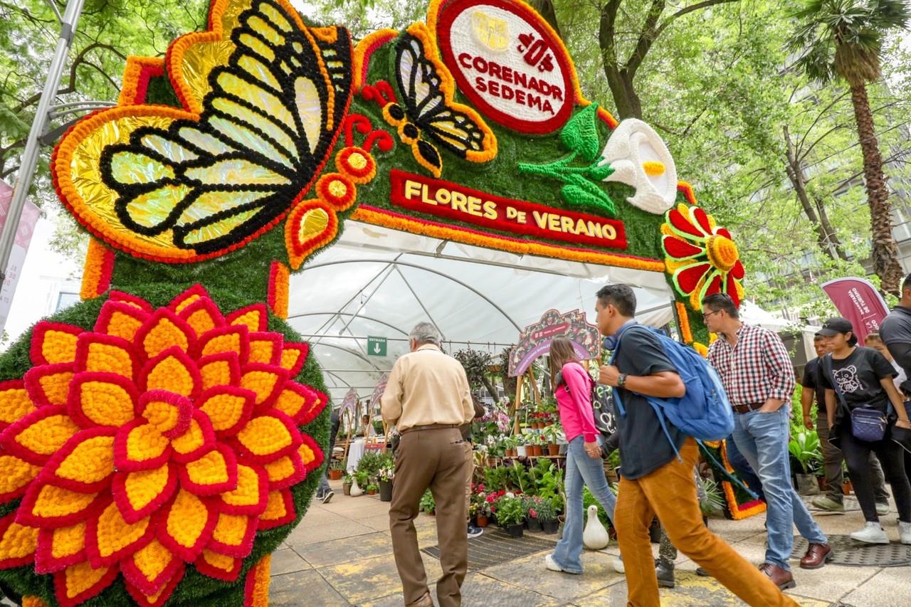 Festival de Flores de Verano en Reforma.    Foto: Altepetl