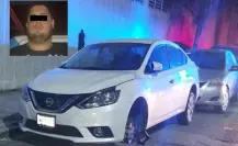 Hombre es detenido por intentar robar llanta de auto en Monterrey
