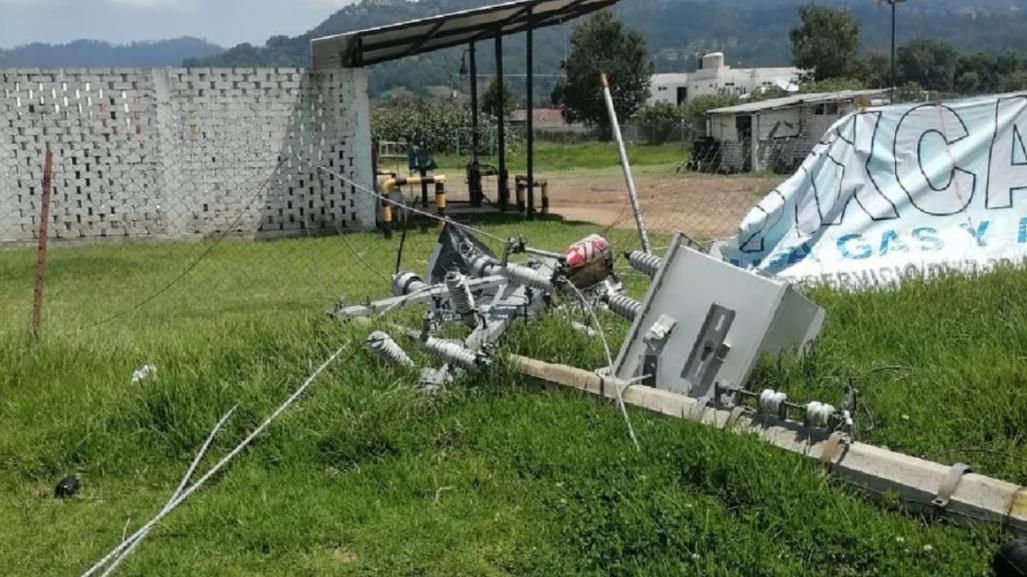 Lluvia y viento dejan sin luz varias comunidades al sur de Edomex