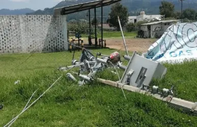 Lluvia y viento dejan sin luz varias comunidades al sur de Edomex