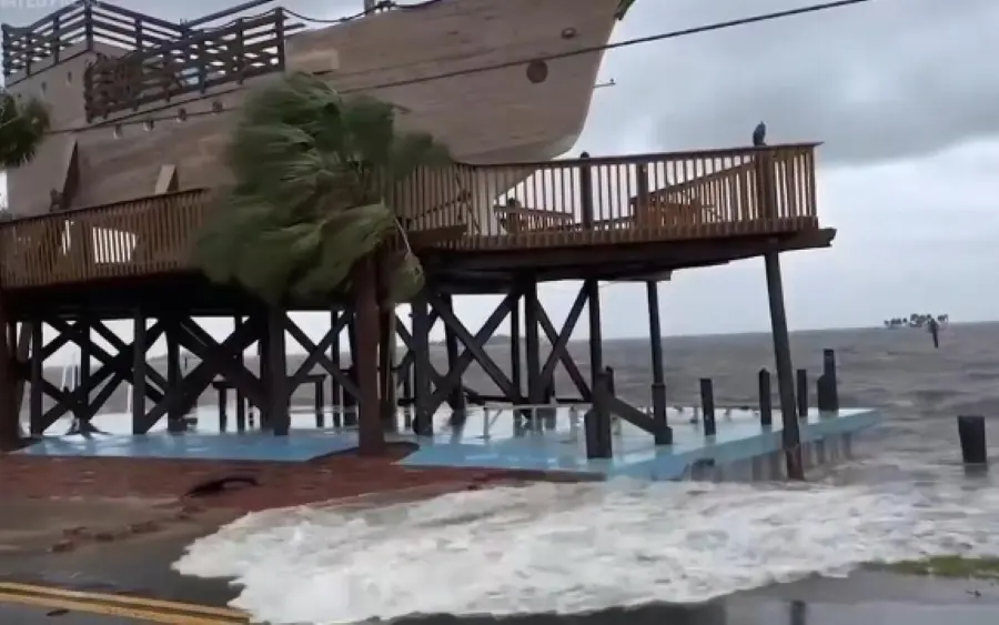 Huracán Debby toca tierra en Florida. Foto. Captura vía AP