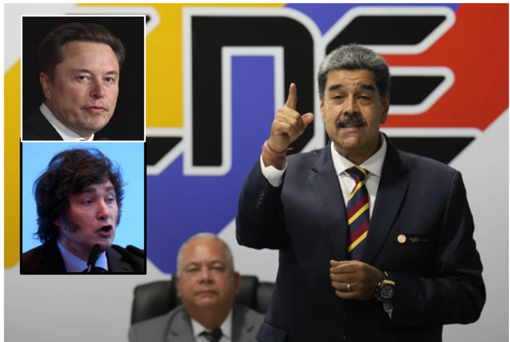 Nicolás Maduro acusa a Elon Musk y Javier Milei de satánicos