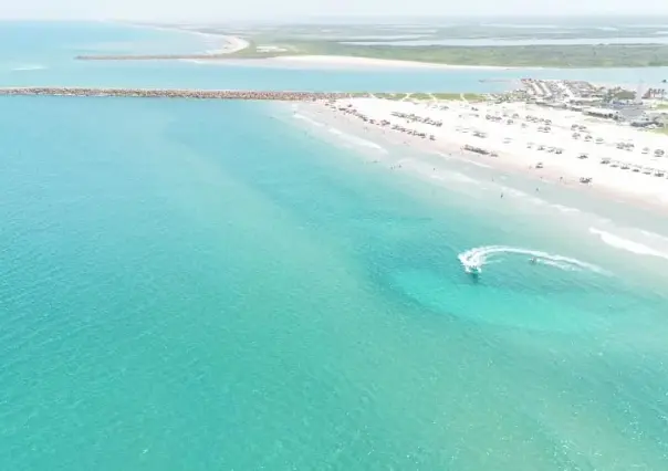 ¡No es Cancún! Se viraliza playa de Tamaulipas por su belleza