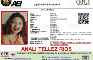 Buscan a Analí Téllez Ríos y su hermana de 14 en Allende