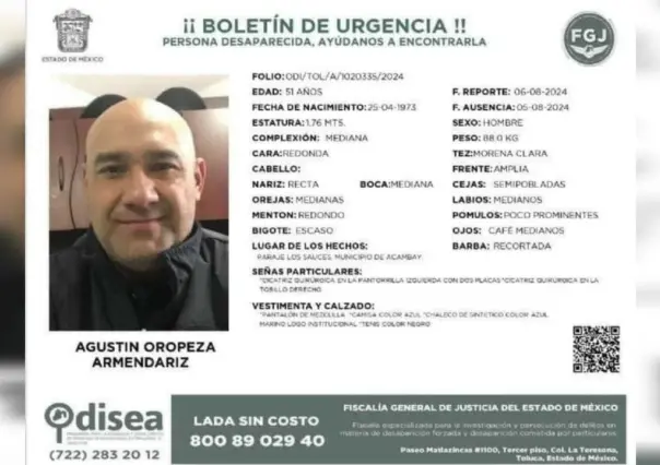 ¡Se buscan! Emiten fichas de localización del jefe policial y su escolta