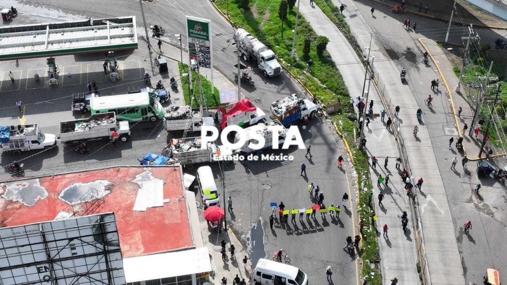 Caos en Chimalhuacán: recolectores bloquean avenida por inseguridad