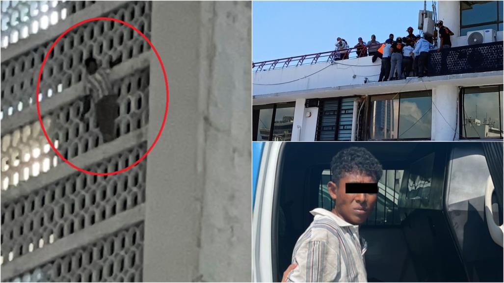 Rescatan a hombre hondureño del edificio Latino en Monterrey