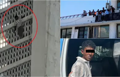 Rescatan a hombre hondureño del edificio Latino en Monterrey