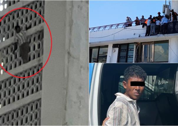 Rescatan a hombre hondureño del edificio Latino en Monterrey