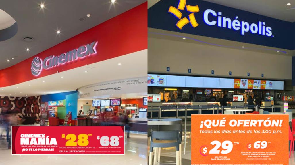 ¡Cine a menos de treinta pesos! Conoce aquí las ofertas de Cinépolis y Cinemex