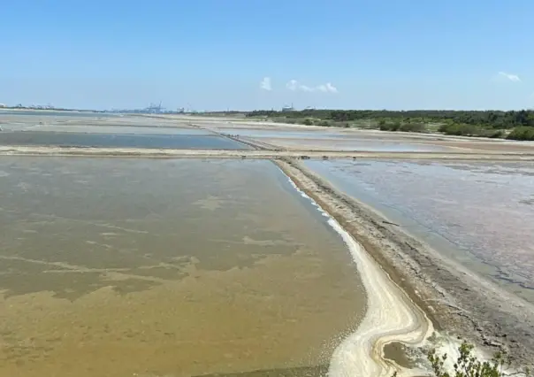 Las salineras de Lomas del Real en Altamira, Tamaulipas.