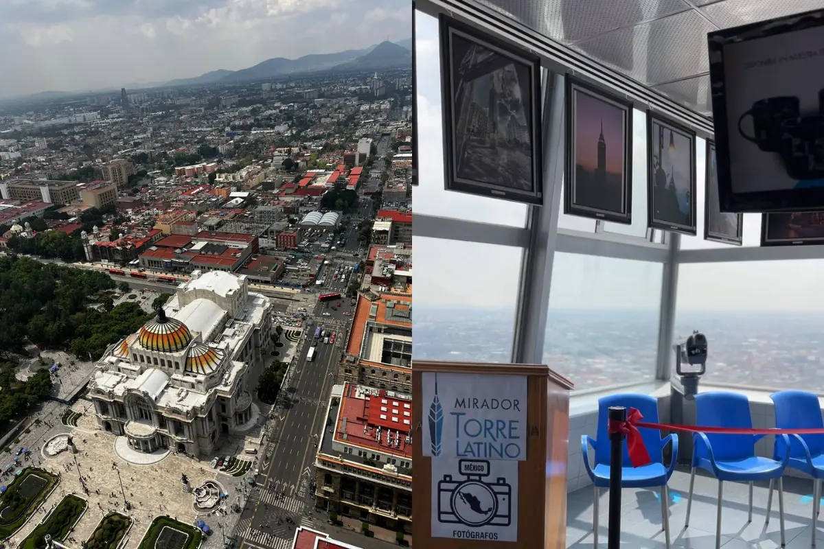 Exposición de la Torre Latinoamericana.    Foto: Iván Macias y Omar Gómez