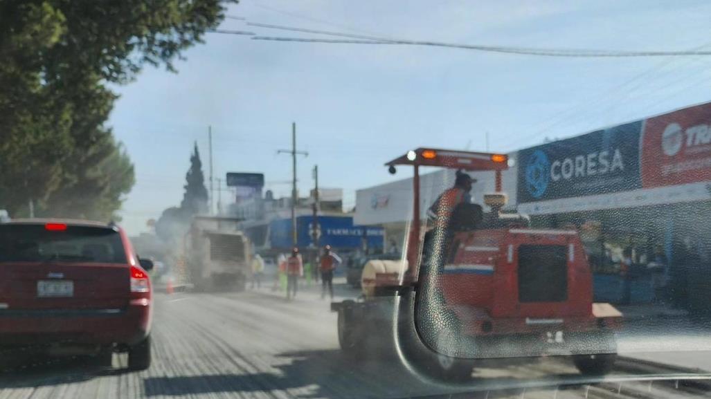 ¿Transitas por V. Carranza en Saltillo? Cuidado: reportan tráfico por obras