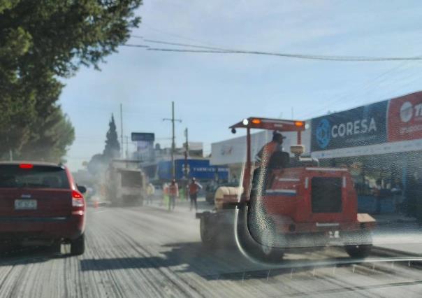 ¿Transitas por V. Carranza en Saltillo? Cuidado: reportan tráfico por obras