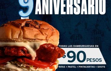 Fiesta de Aniversario en Restaurante Azul: ¡Hamburguesas a $90!