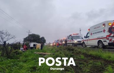 Bache en el tramo Canatlán - Nuevo Ideal ocasiona la muerte de una señora