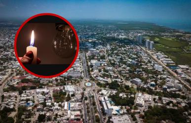 Reportan corte de luz en varias zonas de Cancún