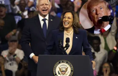 Acusa Donald Trump de comunistas a Kamala Harris y Tim Walz