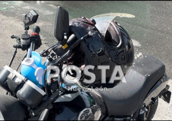 Motociclista termina herido tras accidente en Monterrey