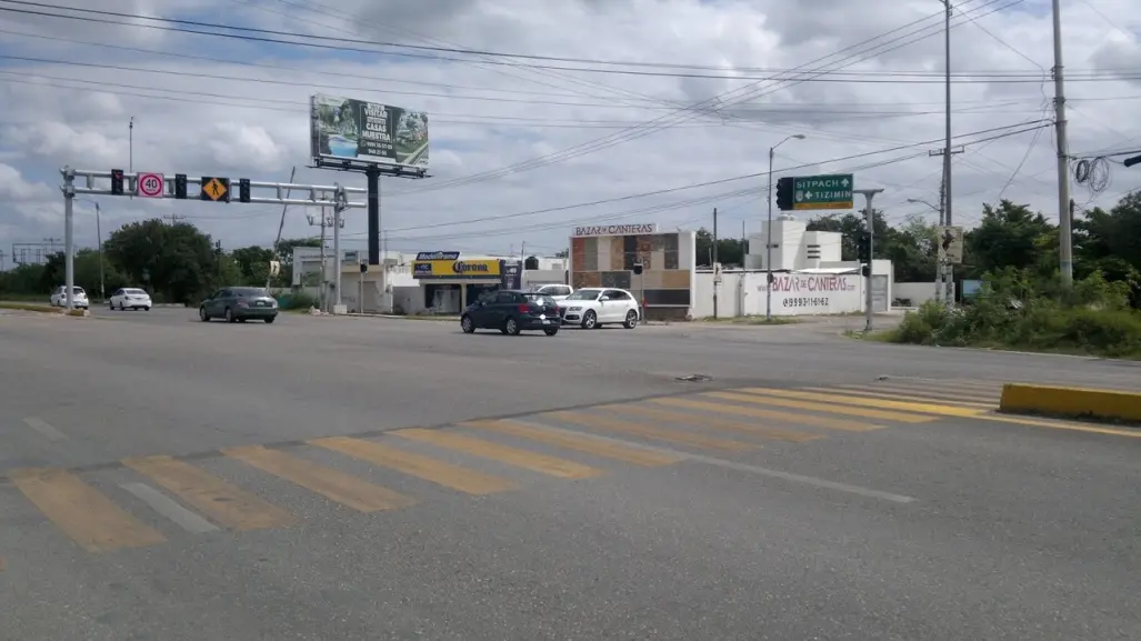 Modificarán la vialidad en el cruce de la carretera  Cholul–Sitpach