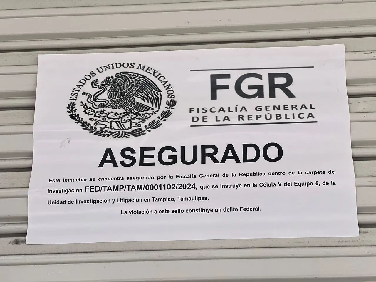 Aseguran negocios en operativos de la FGR en Ciudad Madero