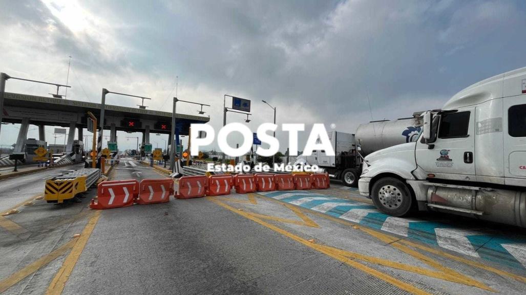Caos vial en Texcoco: caseta T-7 cerrada por más de 24 horas