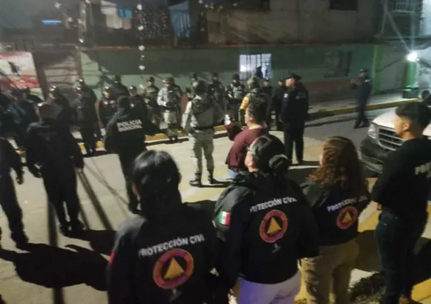 Suman 600 familias afectadas por lluvias en Chalco; llegan SEDENA y GN