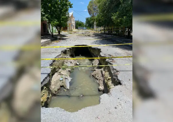 Socavón que hundió camión de basura lleva más de un mes sin ser reparado