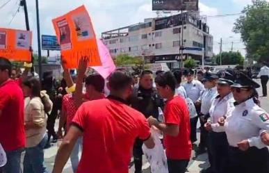 Reprimen autoridades manifestación por desaparecidos en Jalisco