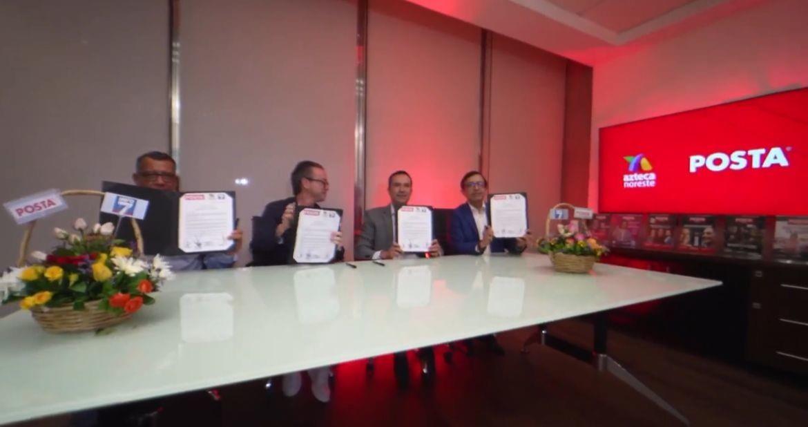 POSTA y Azteca Noreste firman alianza histórica para revolucionar la Información