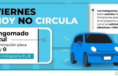 Hoy No Circula de este viernes 9 de agosto