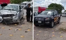 Dos abuelitos resultan lesionados tras un choque en el Periférico de Mérida