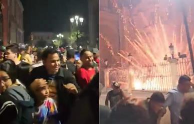 Se sale de control pirotecnia en la fiesta de Santo Cristo en Saltillo [VIDEO]