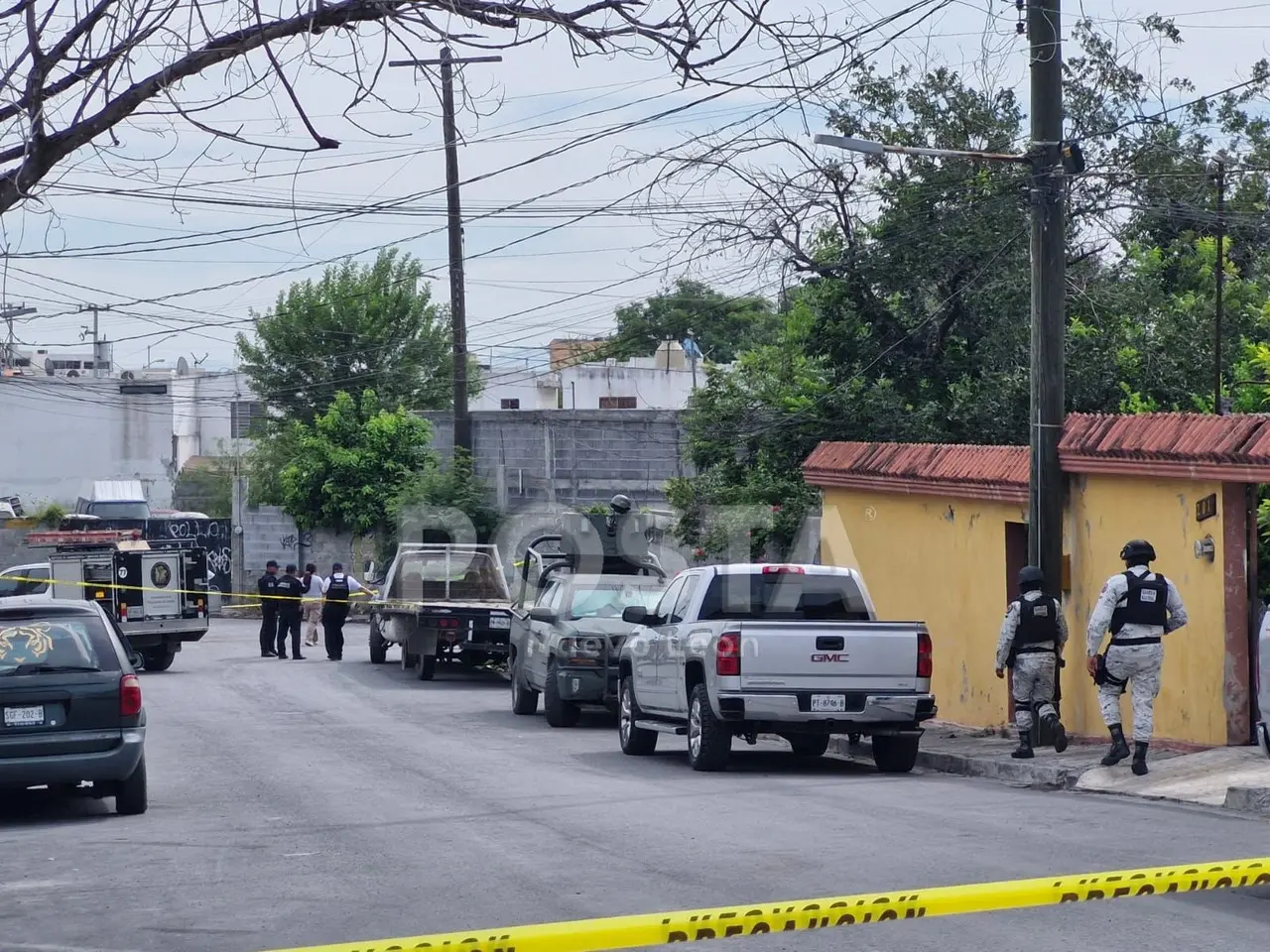 Hallan cuerpo calcinado en cajuela de auto en Escobedo. Foto: POSTA