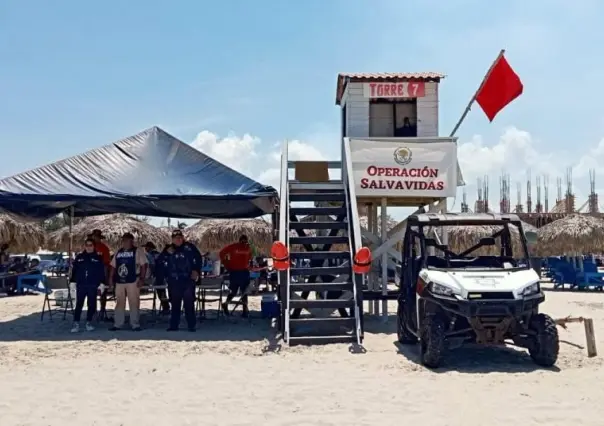 Playa Miramar bajo protección de Guardia Estatal en Verano Seguro 2024