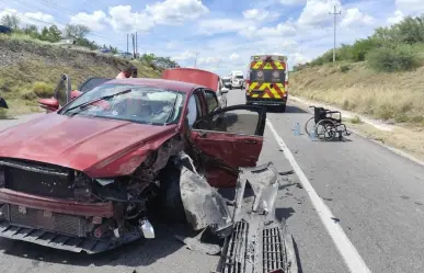 Tráiler deja una decena de heridos sobre la carretera Victoria - Monterrey