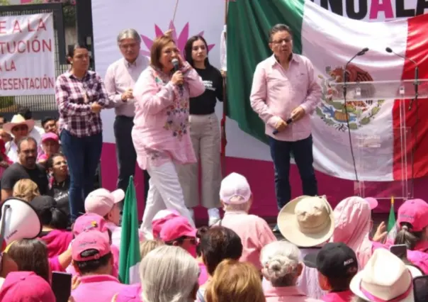 Protesta en el INE contra mayoría calificada de la coalición oficialista