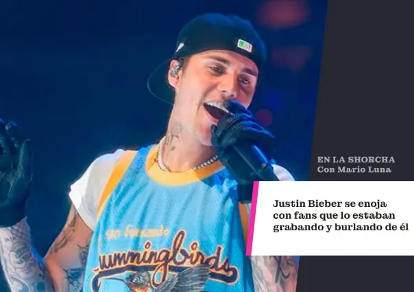 Justin Bieber se enoja con fans que lo estaban grabando y burlando de él