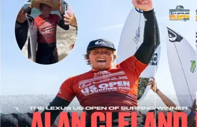 Alan Cleland, primer mexicano en conquistar el US Open de Surf