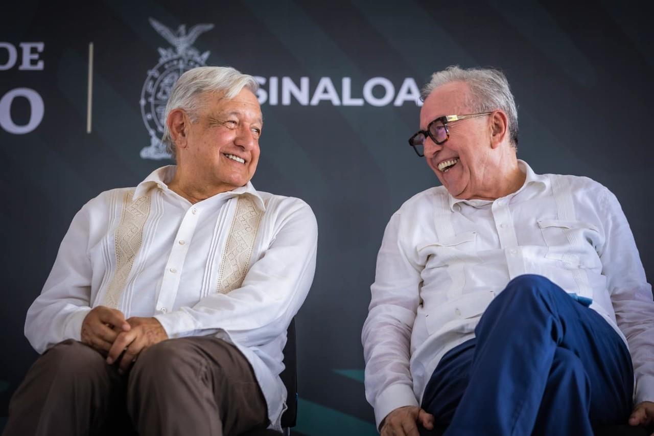 AMLO y Gobernador de Sinaloa. Foto: FB de Rubén Rocha Moya