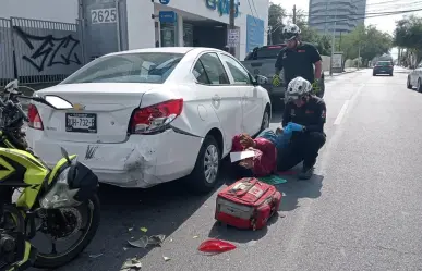 Choque deja un motociclista lesionado en la colonia Obispado