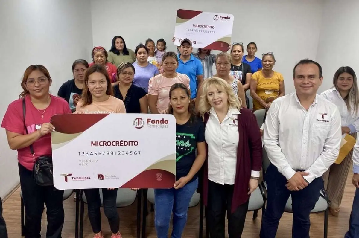 La Secretaría de Economía, a través del Fondo Tamaulipas, llevó a cabo una entrega simultánea de recursos por 1.7 millones de pesos, beneficiando a emprendedores de 15 municipios del estado. Foto: Gobierno de Tamaulipas