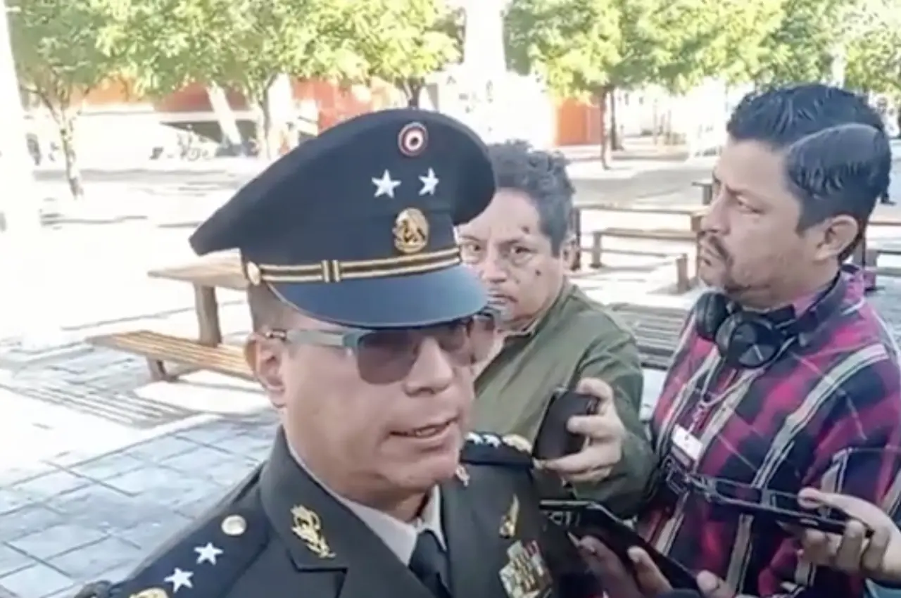 Julio César Islas Sánchez, comandante de la 48 Zona Militar, confirmó que se desplegó un operativo especial en Abasolo, para atender la problemática de la violencia. Foto: Captura de Pantalla