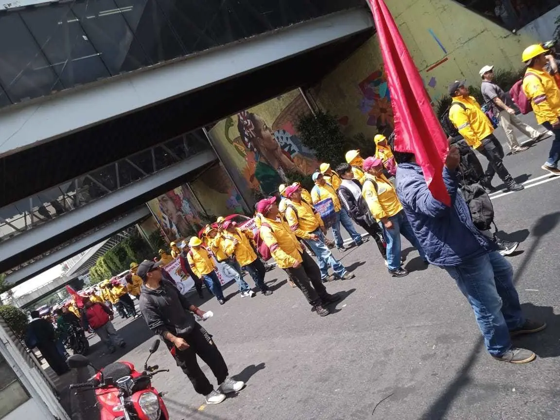 Manifestación del Sindicato Nacional de Trabajadores de los Pueblos Originarios al Cuidado del Bosque en Tlalpan. Foto: Archivo de @CTTCDMX