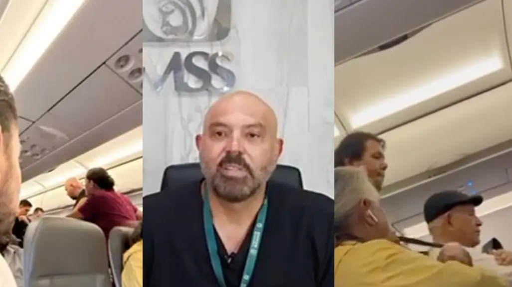 Médico del IMSS salva vida de pasajero en vuelo a Torreón (VIDEO)