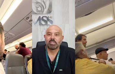 Médico del IMSS salva vida de pasajero en vuelo a Torreón (VIDEO)