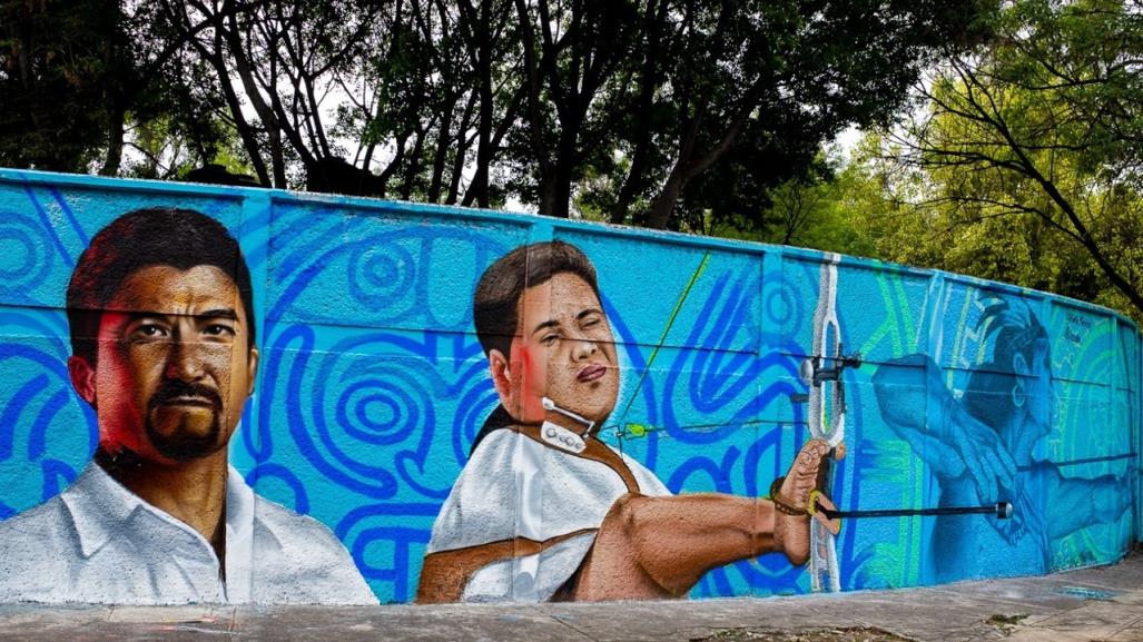 Es turno de los Juegos Paralímpicos, pintan murales en honor a los atletas