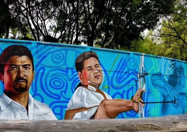 Es turno de los Juegos Paralímpicos, pintan murales en honor a los atletas