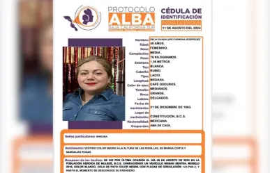 Activan protocolo Alba para localizar mujer en Mulegé